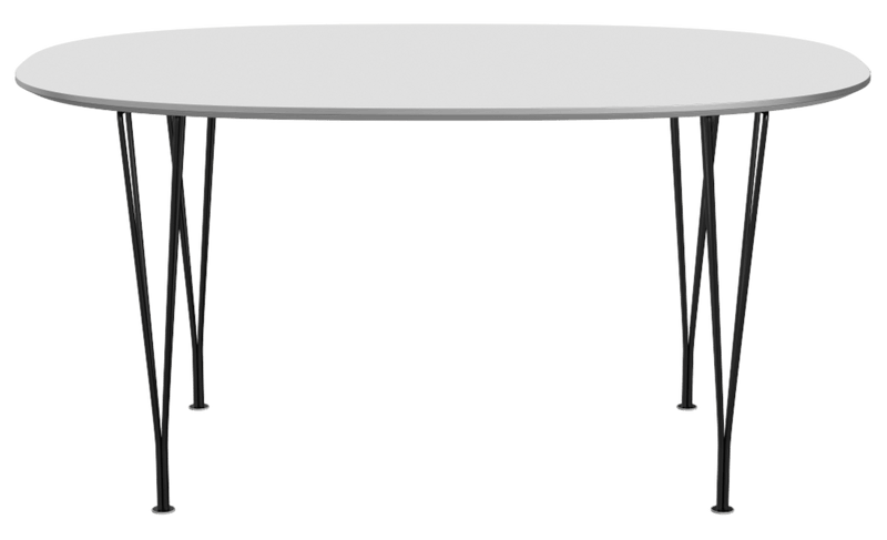 Superellipse™ Dining Table - Fritz Hansen - Table + Task - Clear Lacquered Walnut - Chromed Steel - HORNE