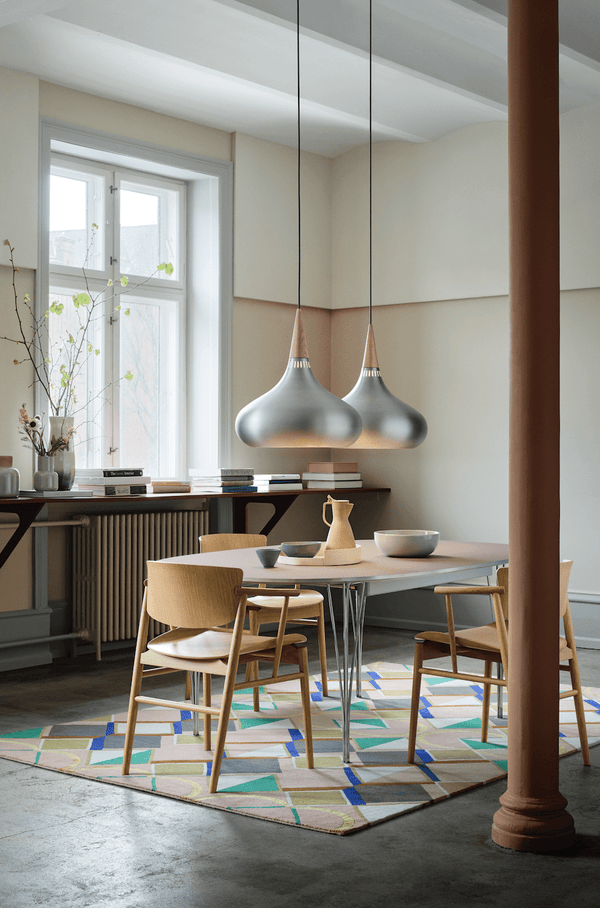 Superellipse™ Extendable Dining Table - Fritz Hansen - Table + Task - White Finix Laminate - Warm Graphite - HORNE