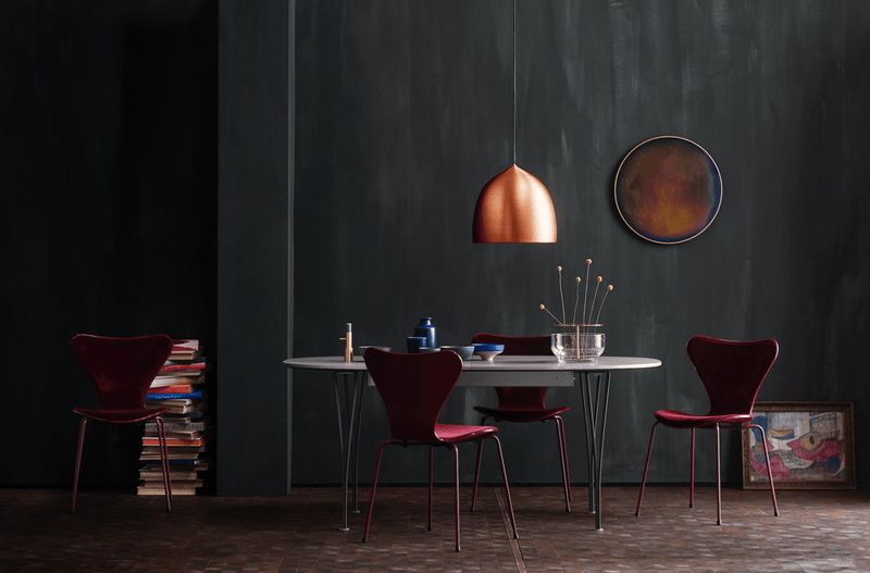 Superellipse™ Extendable Dining Table - Fritz Hansen - Table + Task - White Finix Laminate - Chromed Steel - HORNE