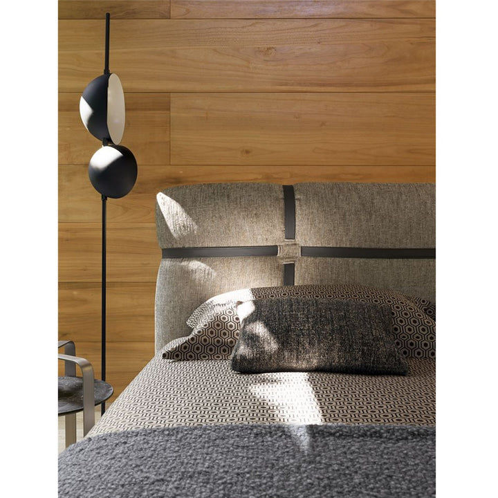 Superluna Floor Lamp - Oluce - Floor Lamps - Black - HORNE