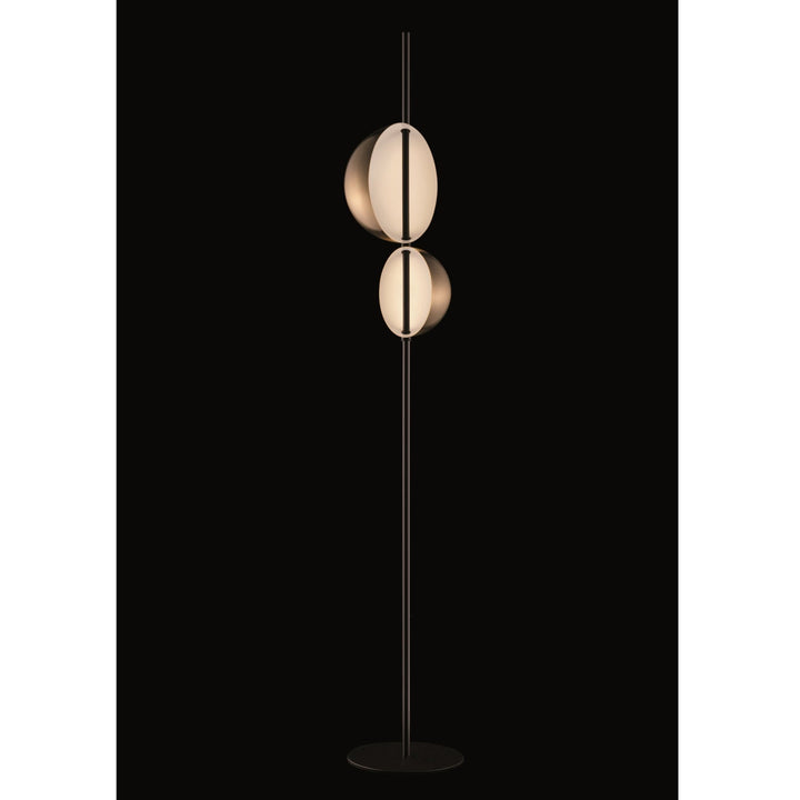 Superluna Floor Lamp - Oluce - Floor Lamps - Black - HORNE