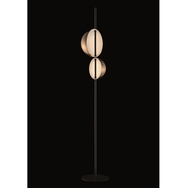 Superluna Floor Lamp - Oluce - Floor Lamps - Black - HORNE