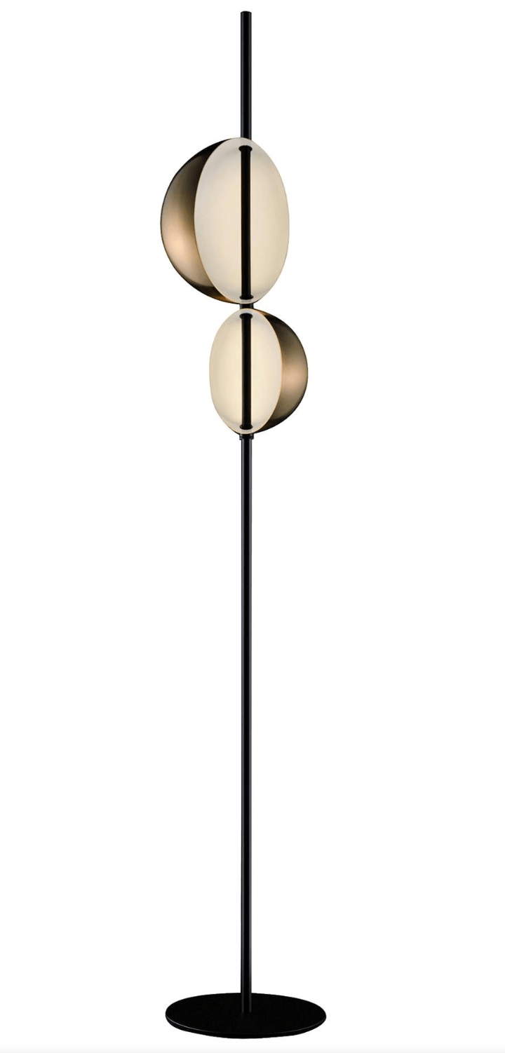 Superluna Floor Lamp - Oluce - Floor Lamps - Black - HORNE