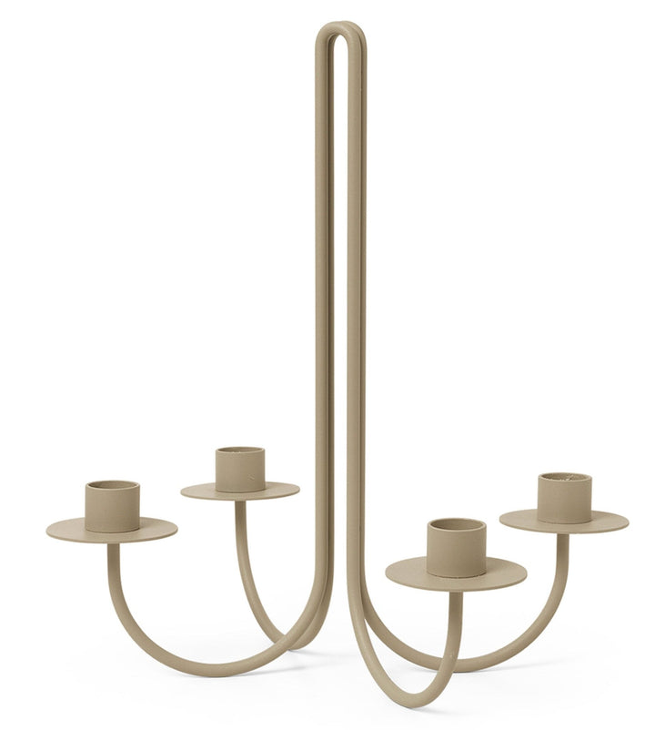Sway Candelabra - Ferm Living - Candle Holders - Cashmere - HORNE