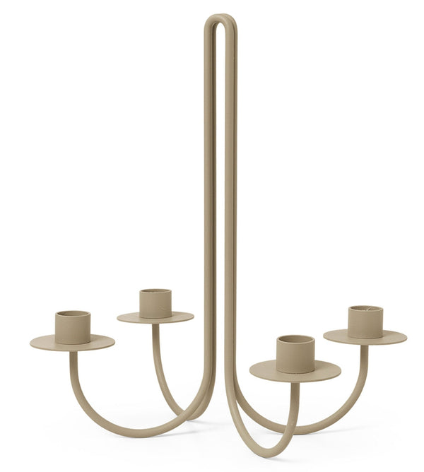 Sway Candelabra - Ferm Living - Candle Holders - Cashmere - HORNE