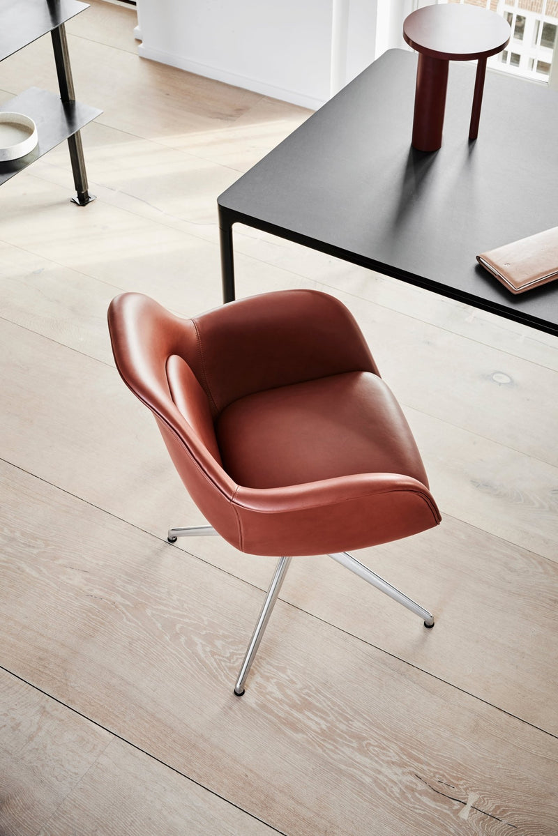 Swoon Chair Swivel Base - Chrome - Fredericia - Chairs - Omni 301 - HORNE