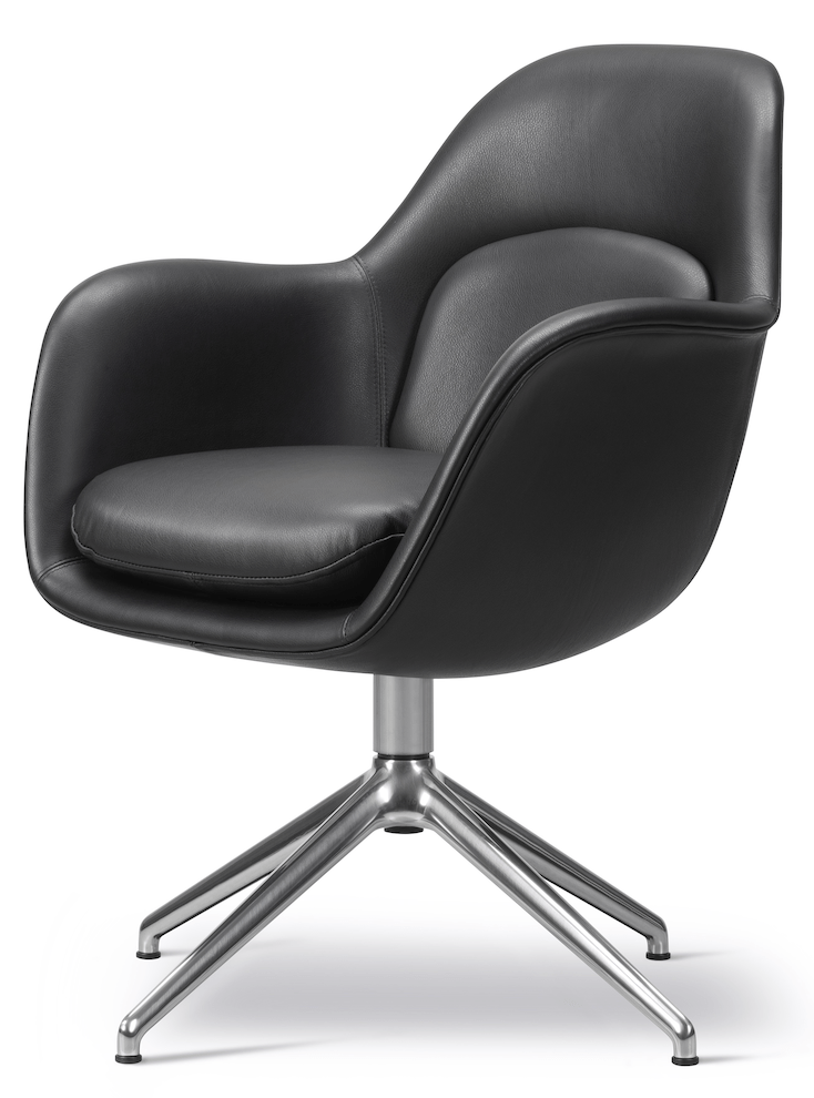 Swoon Chair Swivel Base - Chrome - Fredericia - Chairs - Omni 301 - HORNE