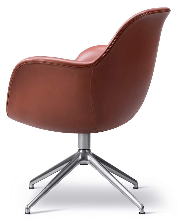 Swoon Chair Swivel Base - Chrome - Fredericia - Chairs - Omni 301 - HORNE