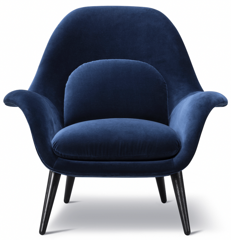 Swoon Lounge - Black Lacquered Oak - Fredericia - Chairs - HORNE