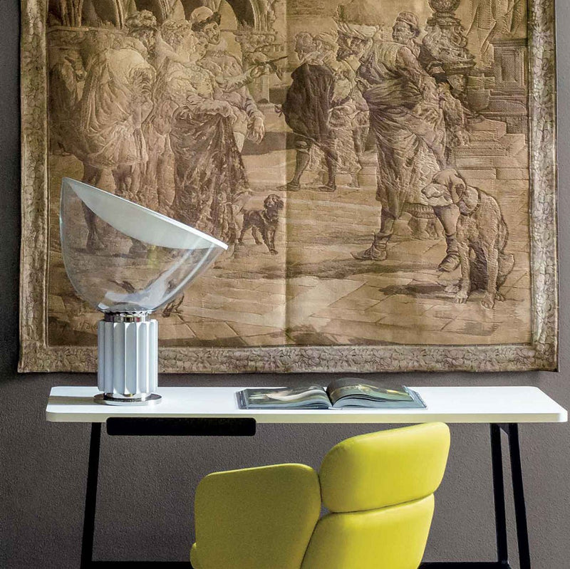 Taccia Small Table Lamp - Flos - Table + Task - Silver - HORNE