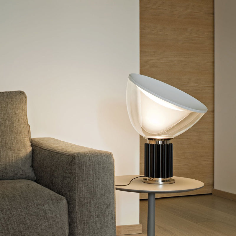 Taccia Small Table Lamp - Flos - Table + Task - Silver - HORNE
