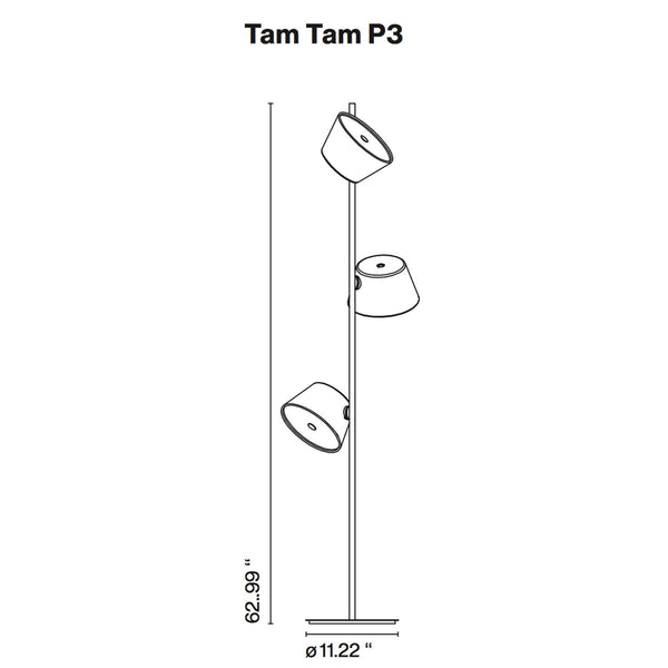 Tam Tam P3 Floor Light