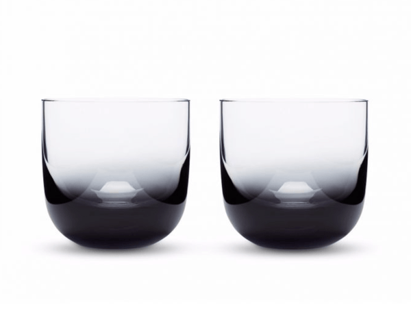 Tank Whiskey Glass Black  - Set of 2