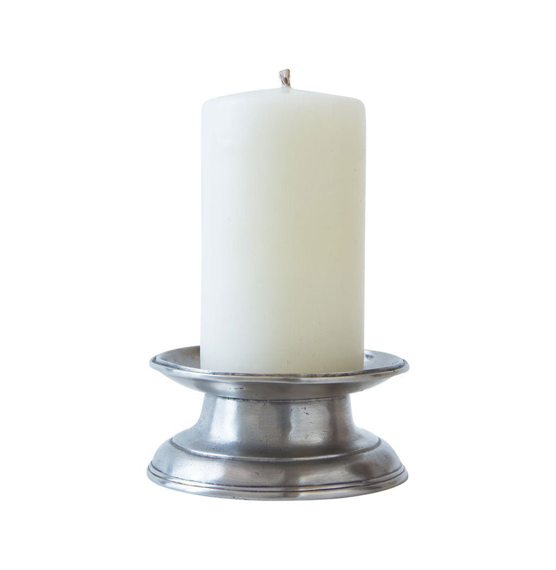 Taverna Pillar Base - Match Pewter - Candle Holders - HORNE