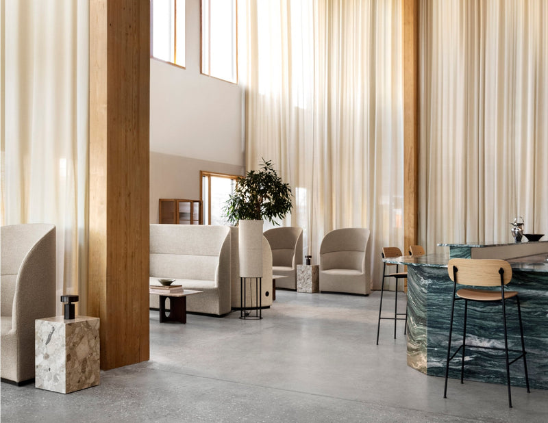 Tearoom Sofa, High Back - Audo Copenhagen - Sofas - Boucle 02 - With Power Outlet - HORNE