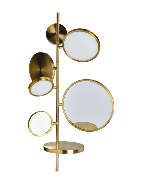 Tell Me Stories Bathroom Wall Lamp with Mirrors - DCW Editions - Wall Sconces - Gold - HORNE