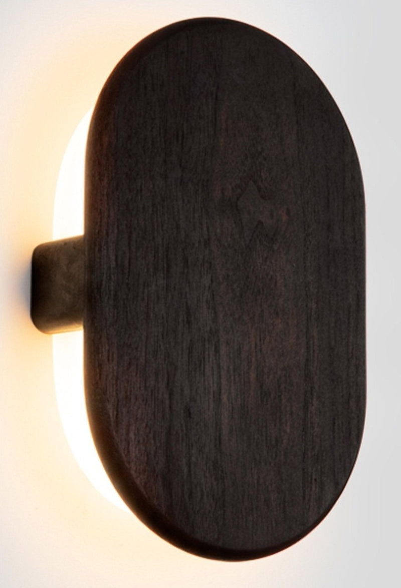 Tempus LED Sconce - Cerno - Wall Sconces - Dark Stained Walnut - 2700K - HORNE