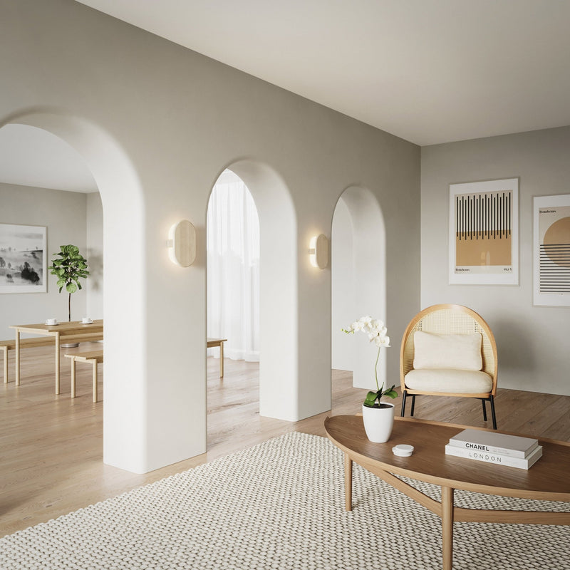 Tempus LED Sconce - Cerno - Wall Sconces - Dark Stained Walnut - 2700K - HORNE