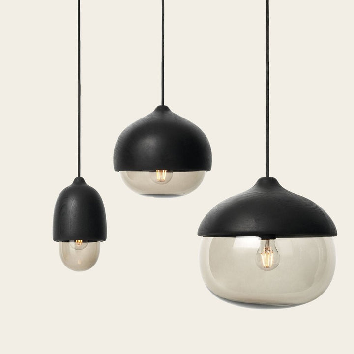 Terho Large Pendant - Mater - Pendants - Black Stain Lacquered - HORNE