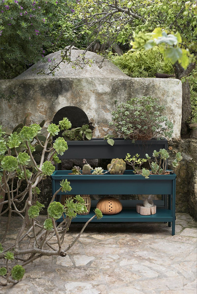 Terrazza Planter - Fermob - Planters - Medium - Acapulco Blue - HORNE
