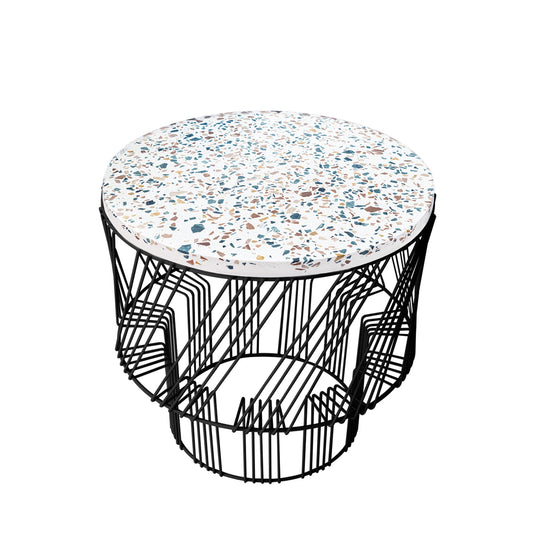 Terrazzo Side Table - Bend Goods - Tables - Black - HORNE