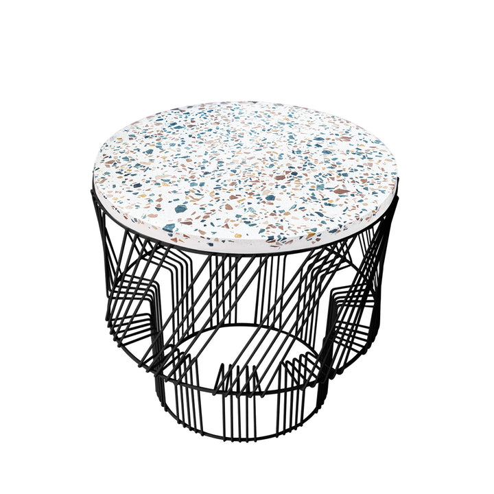 Terrazzo Side Table - Bend Goods - Tables - Black - HORNE