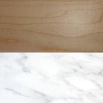Maple + Carrara Mable
