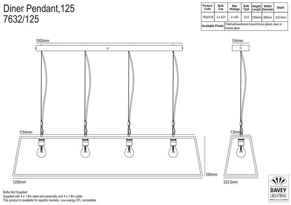 The Diner 125 Pendant