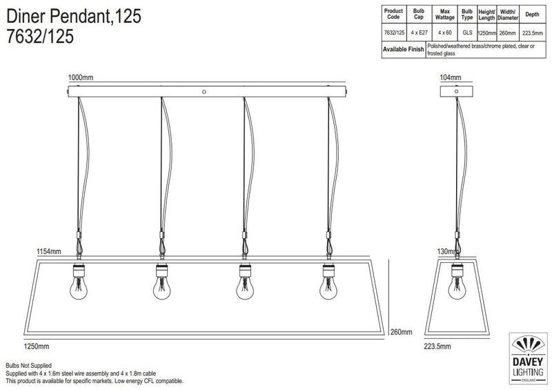 The Diner 125 Pendant