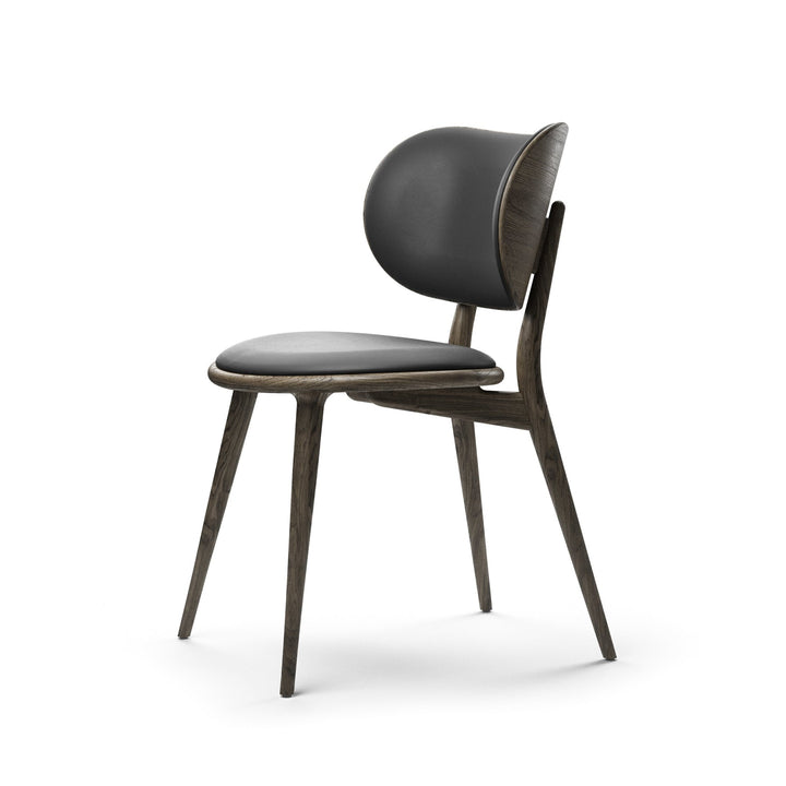 The Dining Chair - Mater - Chairs - Sirka Grey Stain Oak - Black Leather Seat - HORNE