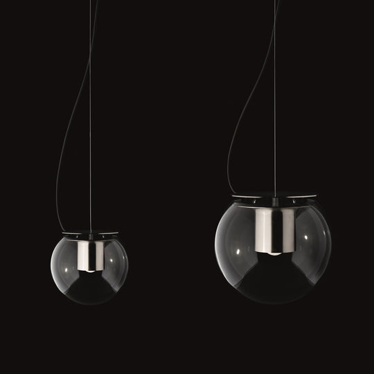 The Globe Pendant - Oluce - Pendants - Small - Nickel - HORNE