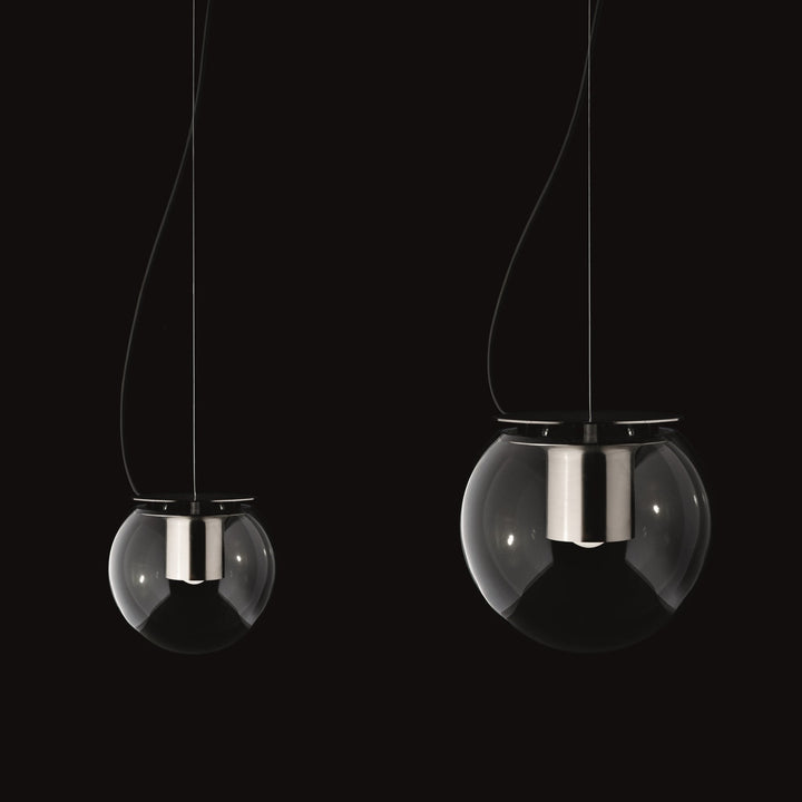 The Globe Pendant - Oluce - Pendants - Small - Nickel - HORNE