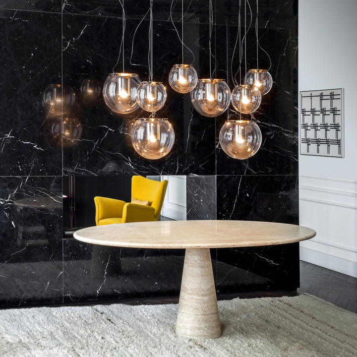 The Globe Pendant - Oluce - Pendants - Small - Nickel - HORNE