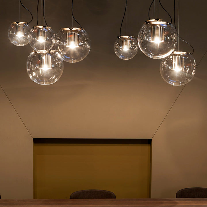 The Globe Pendant - Oluce - Pendants - Small - Nickel - HORNE