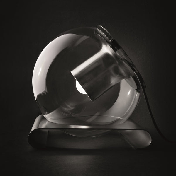 The Globe Table Lamp - Oluce - Table + Task - Nickel - HORNE