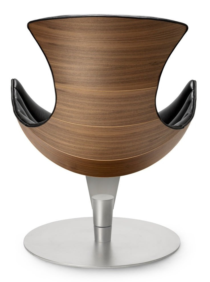 The Lobster Chair - Bruunmunch - Chairs - Lobster Chair Only - Walnut Veneer - Satin Chrome Steel - HORNE