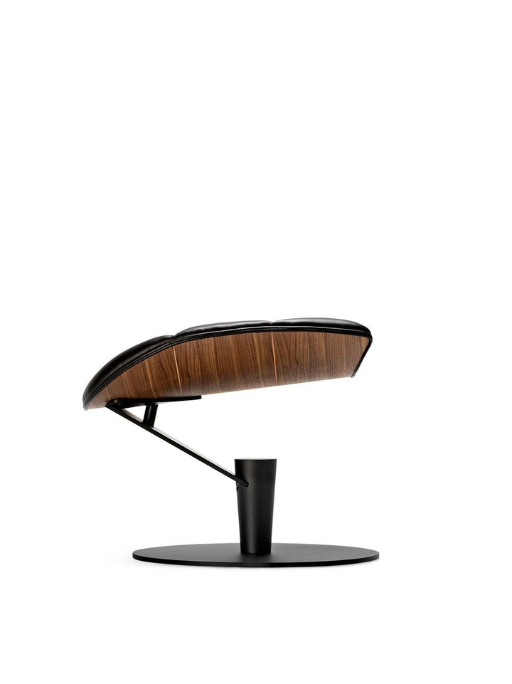 The Lobster Chair - Bruunmunch - Chairs - Lobster Footstool Only - Walnut Veneer - Black Lacquered Steel - HORNE