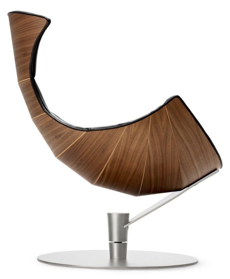 The Lobster Chair - Bruunmunch - Chairs - Lobster Chair Only - Walnut Veneer - Satin Chrome Steel - HORNE