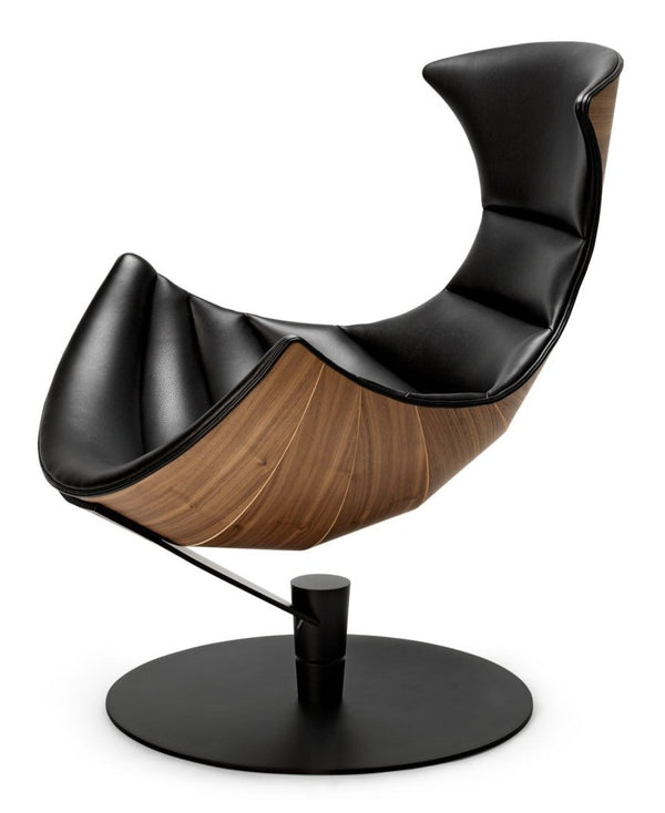 The Lobster Chair - Bruunmunch - Chairs - Lobster Chair Only - Walnut Veneer - Black Lacquered Steel - HORNE