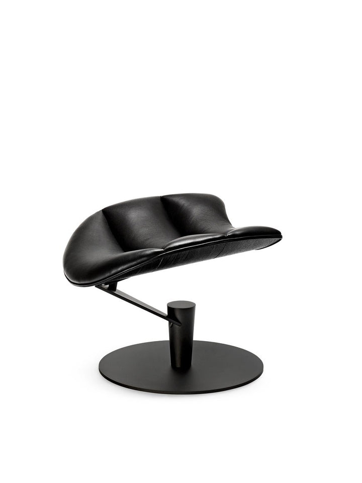 The Lobster Chair - Bruunmunch - Chairs - Lobster Footstool Only - Oak Veneer - Black Lacquered Steel - HORNE