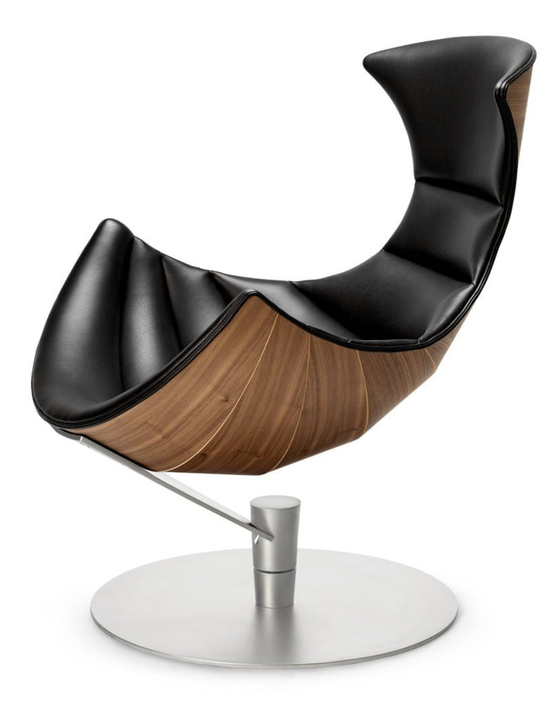 The Lobster Chair - Bruunmunch - Chairs - Lobster Chair Only - Walnut Veneer - Satin Chrome Steel - HORNE