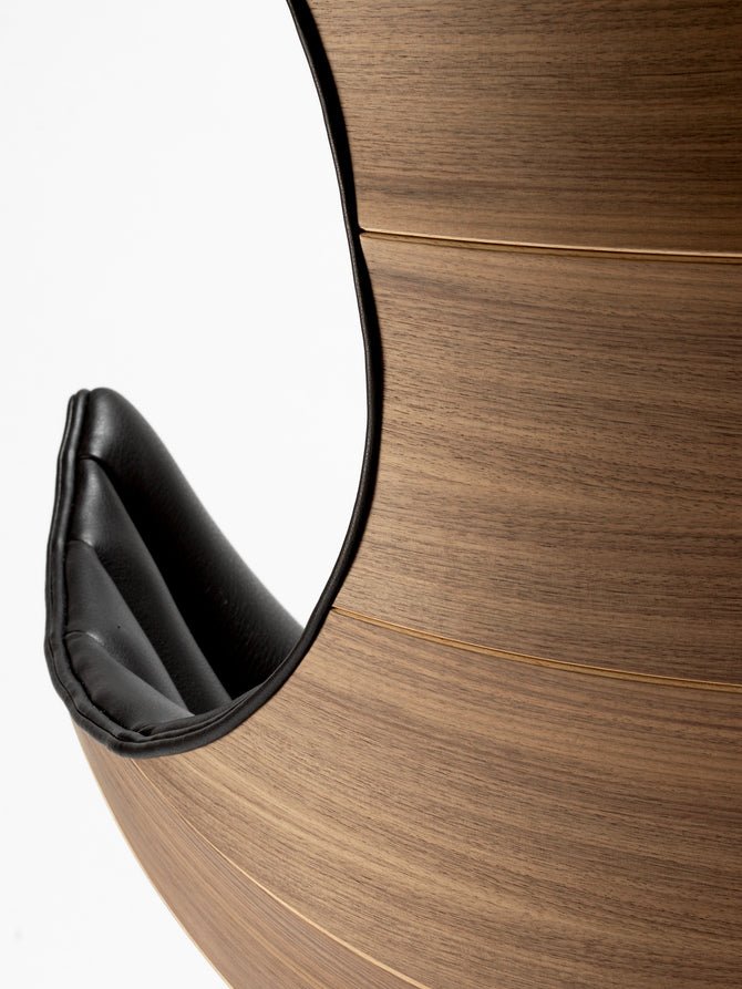 The Lobster Chair - Bruunmunch - Chairs - Lobster Chair Only - Walnut Veneer - Satin Chrome Steel - HORNE