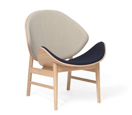 The Orange Lounge Chair - Upholstered Back and Seat - Warm Nordic - Chairs - Vidar 222/554/ Oak - HORNE