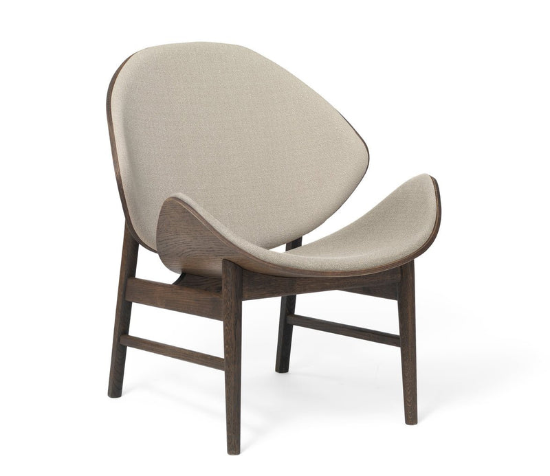 The Orange Lounge Chair - Upholstered Back and Seat - Warm Nordic - Chairs - Black Leather/ Black Oak - HORNE