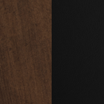 Black Leather/ Smoked Oak