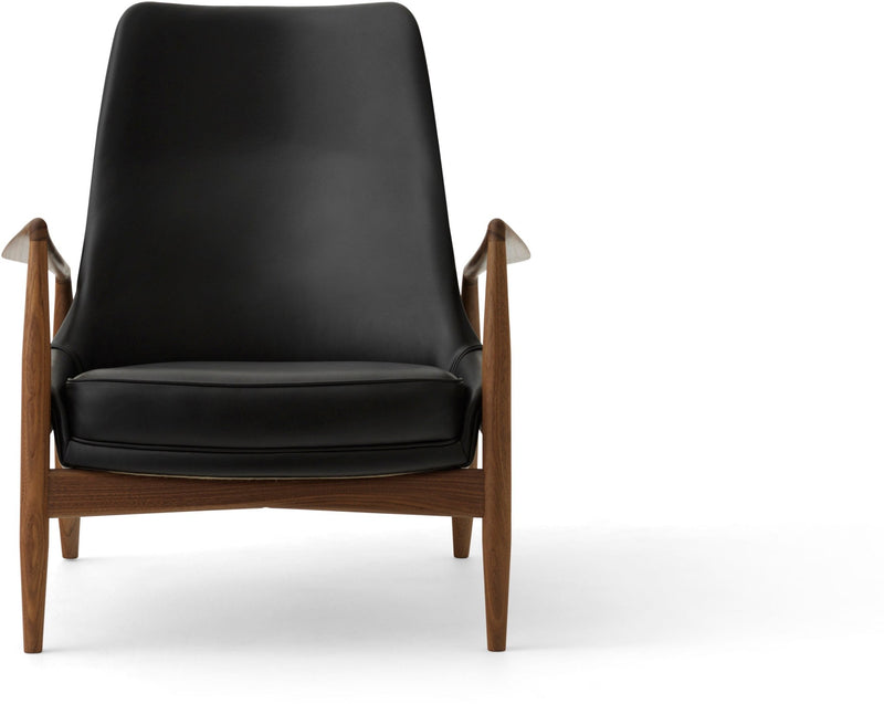 The Seal Lounge Chair - High Back - Audo Copenhagen Chairs - Natural Oak - Dakar Leather - 0329 Brown - HORNE