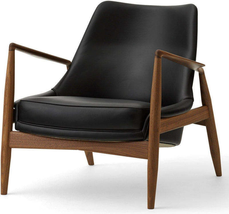 The Seal Lounge Chair - Low Back - Audo Copenhagen Chairs - Natural Oak - Dakar Leather - 0329 Brown - HORNE