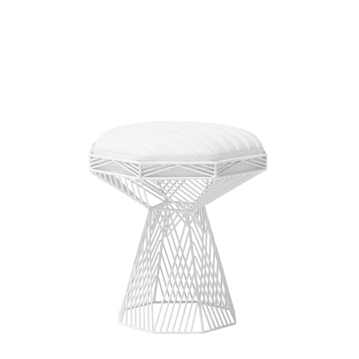 The Switch Table / Stool - Bend Goods - Outdoor Furniture - White - White Vegan Leather - HORNE