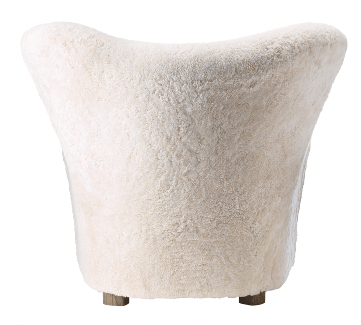 The Tired Man Chair & Footstool - Sheepskin - Audo Copenhagen - Chairs - Chair Only - Natural Oak - Honey - HORNE