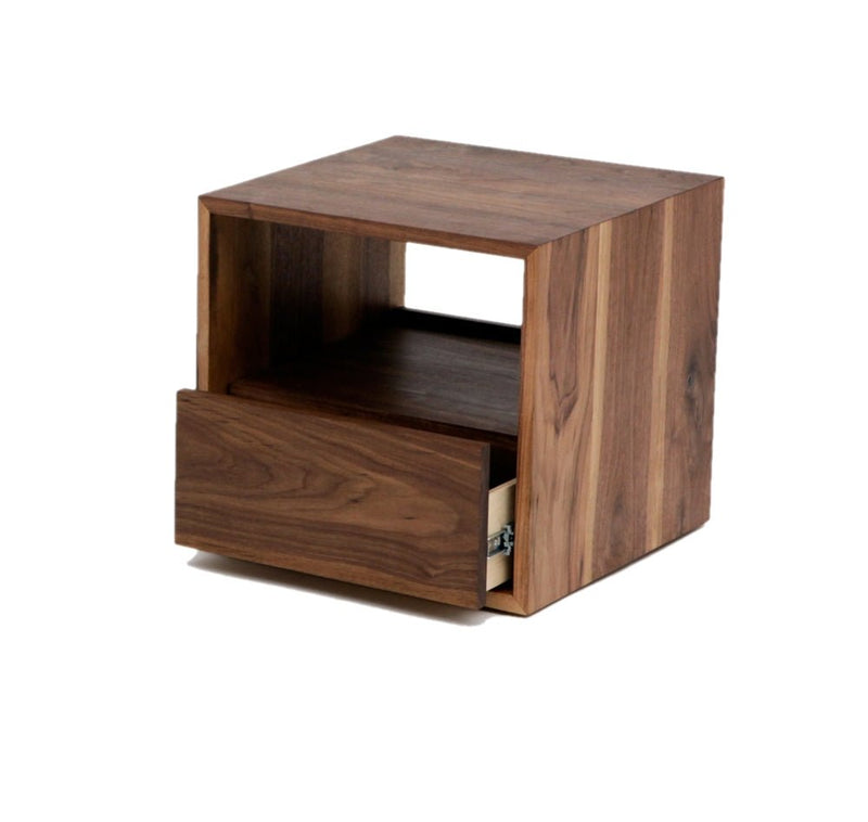 THN .75 Night Stand - Artless - Bedside Tables - Top - Solid Walnut with Walnut Drawer - HORNE